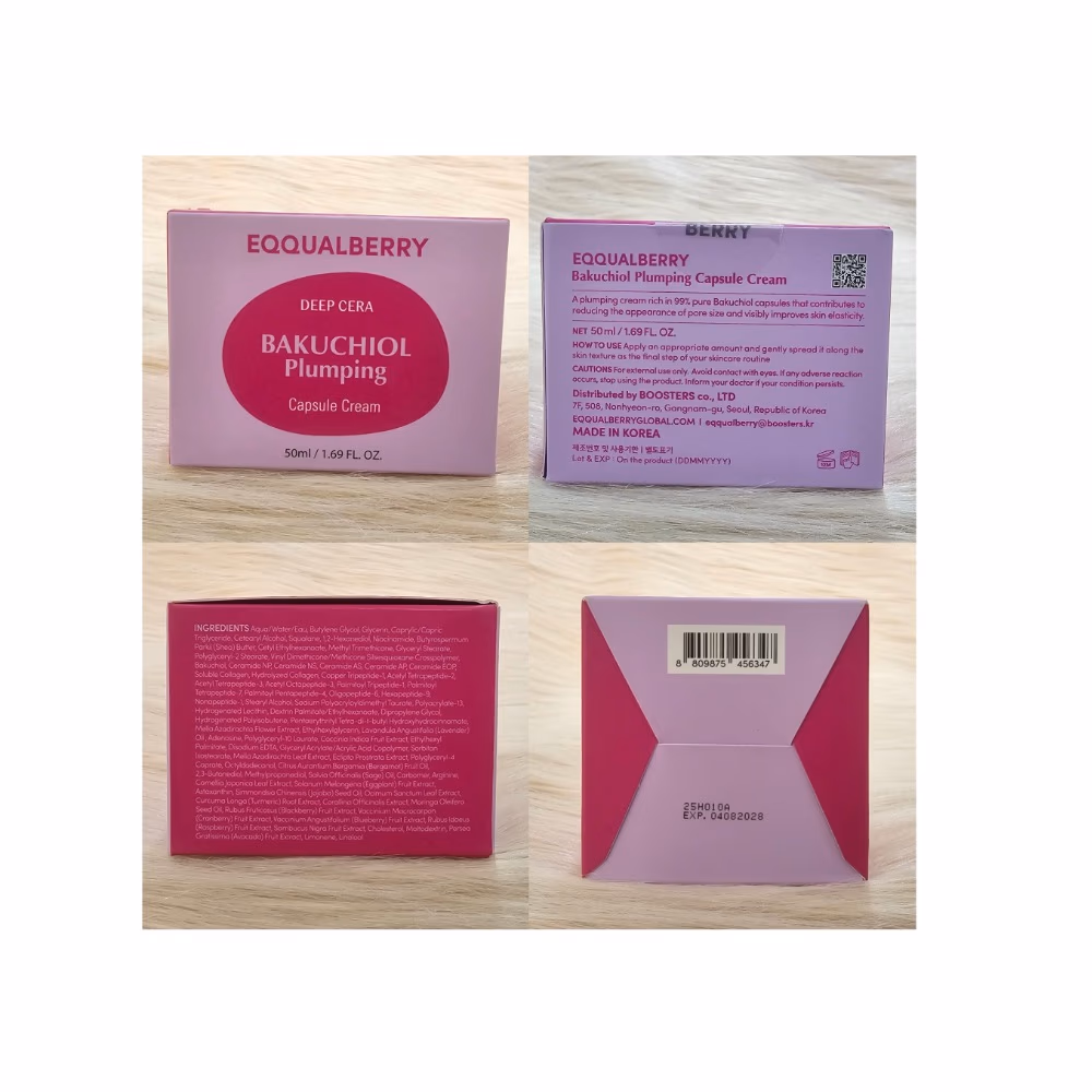 Eqqualberry Bakuchiol Plumping Capsule Cream 50ml 2