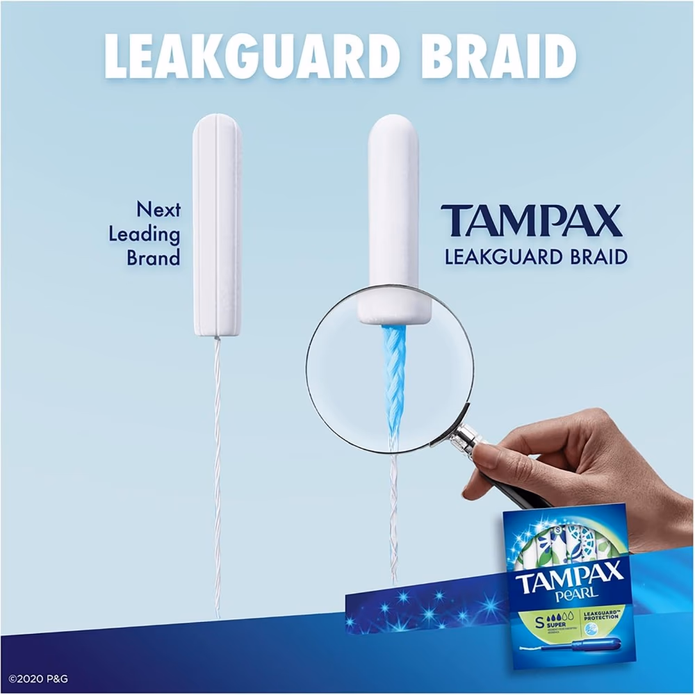 Tampax Pearl Compak Super Tampons 18 Pieces 4