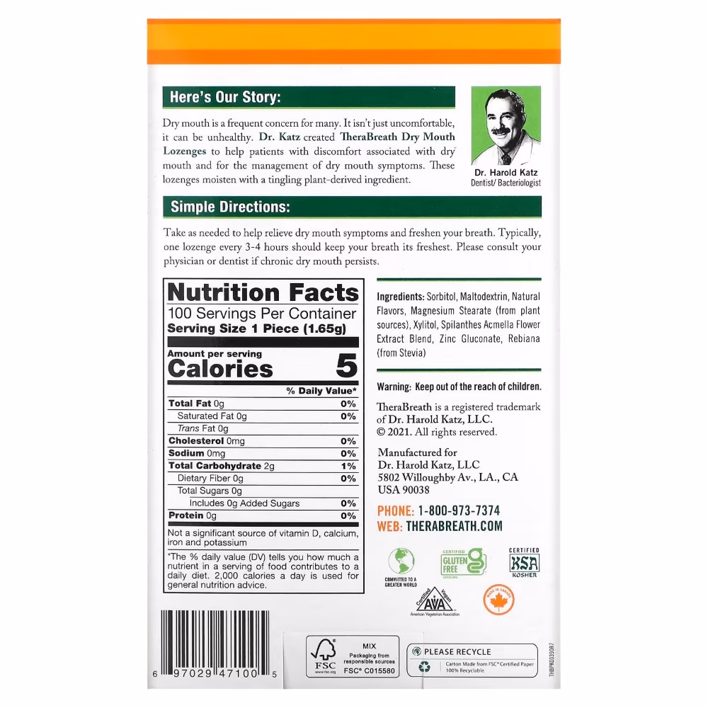TBC Dry Mouth Lozenges 100 Pieces 3