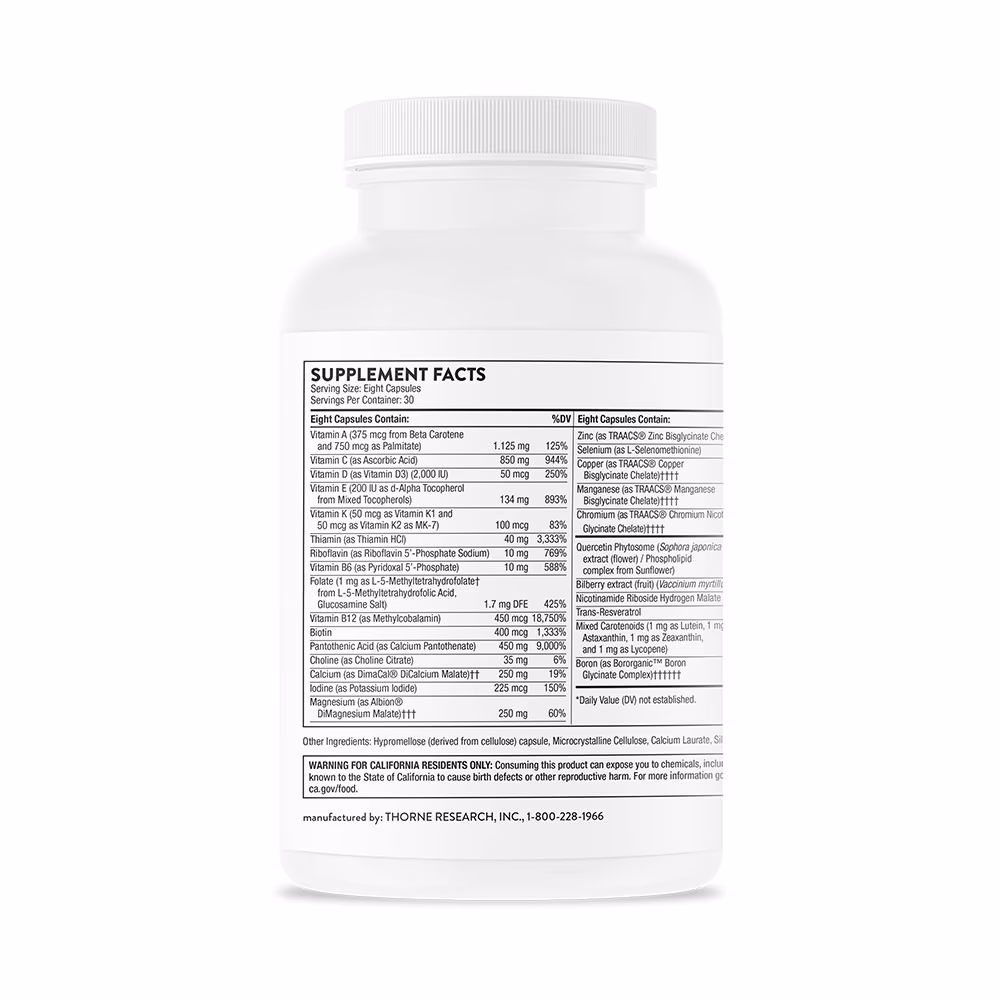 Thorne Advanced Nutrients 240 Capsules 2
