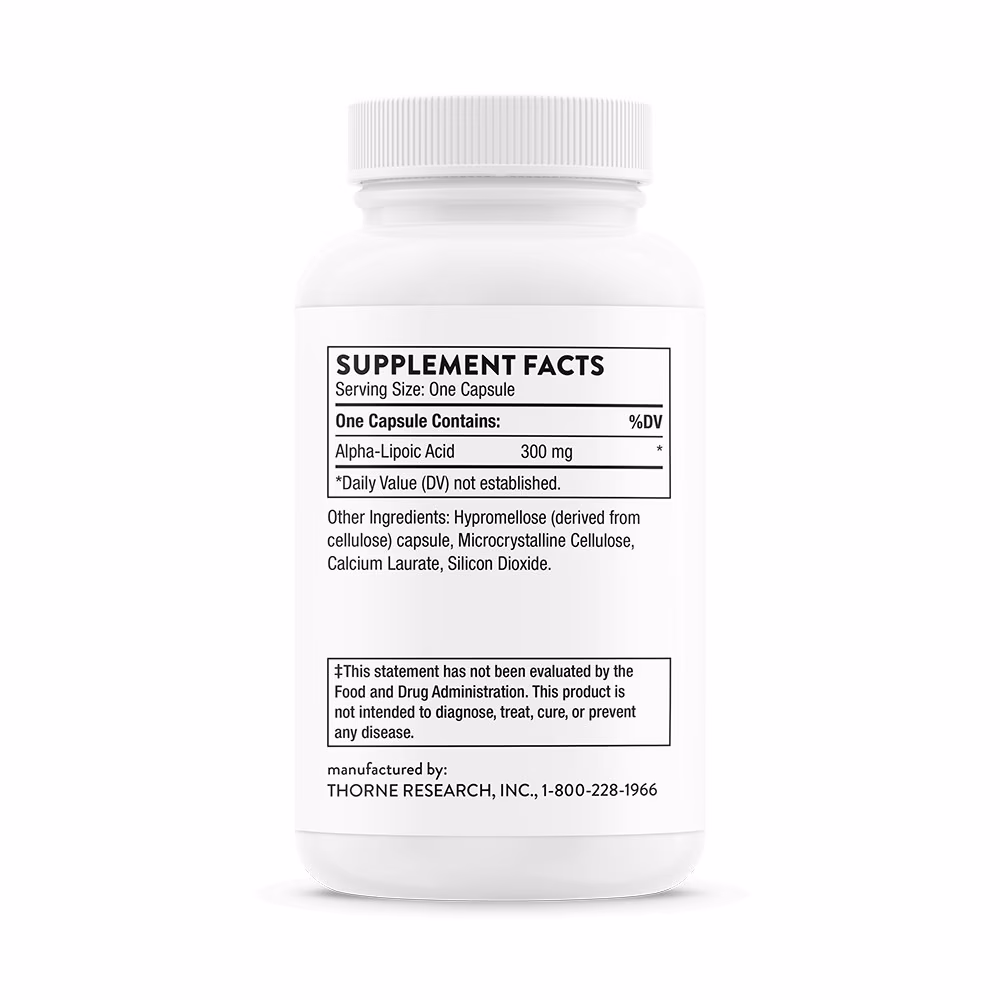 Thorne Alpha Lipoic Acid 60 Capsules 2