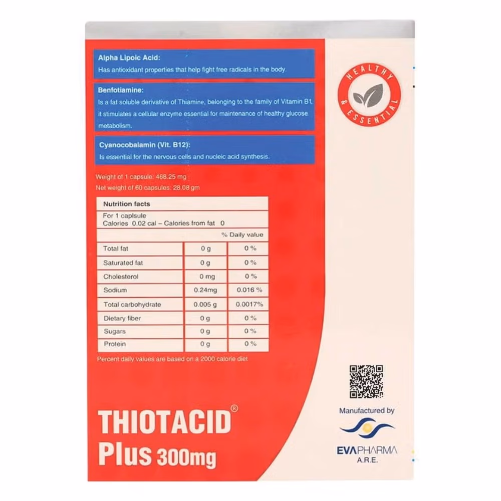 Thiotacid Plus 300mg Cap 60 Capsules 2