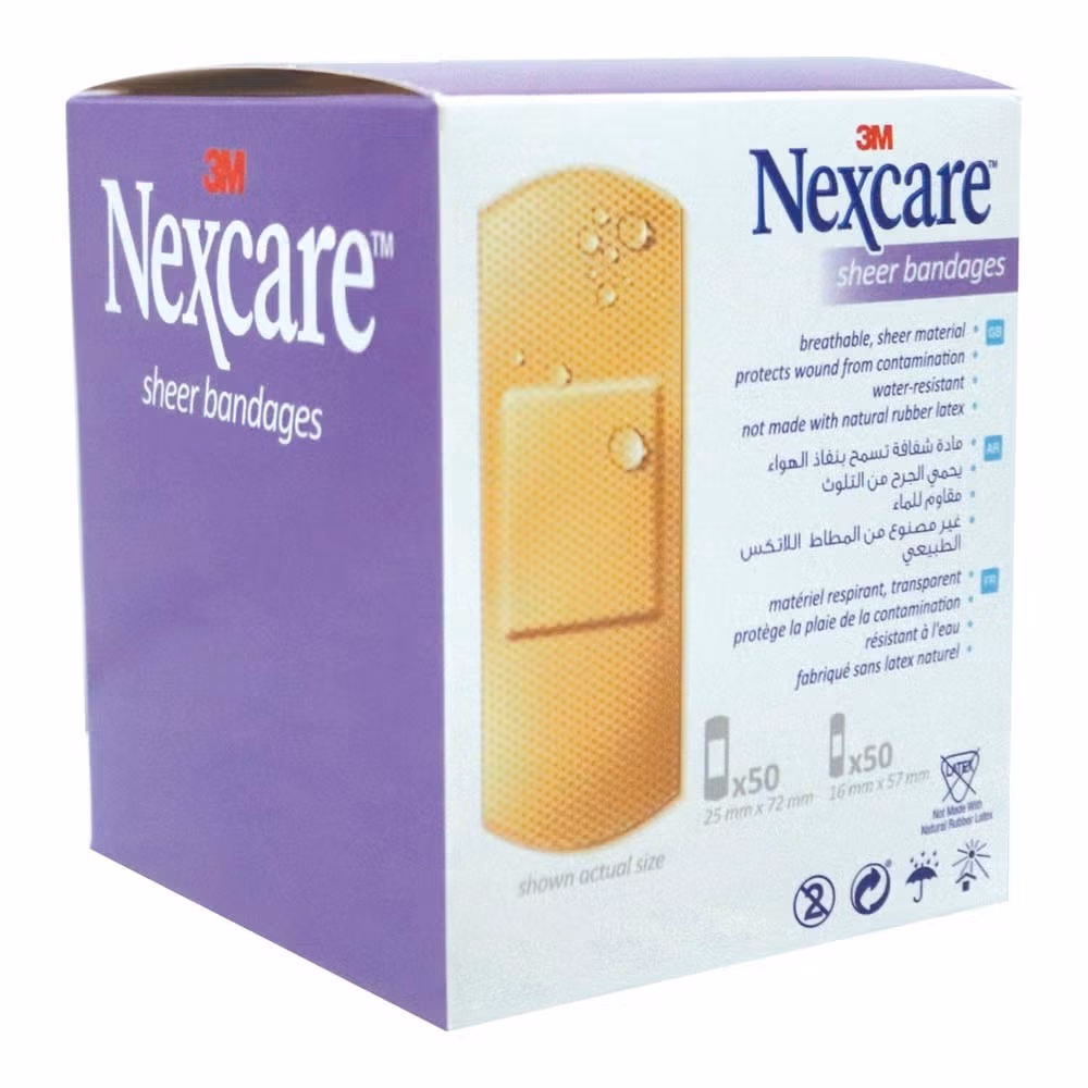 Nexcare Sheer Bandages Assorted 100s 3