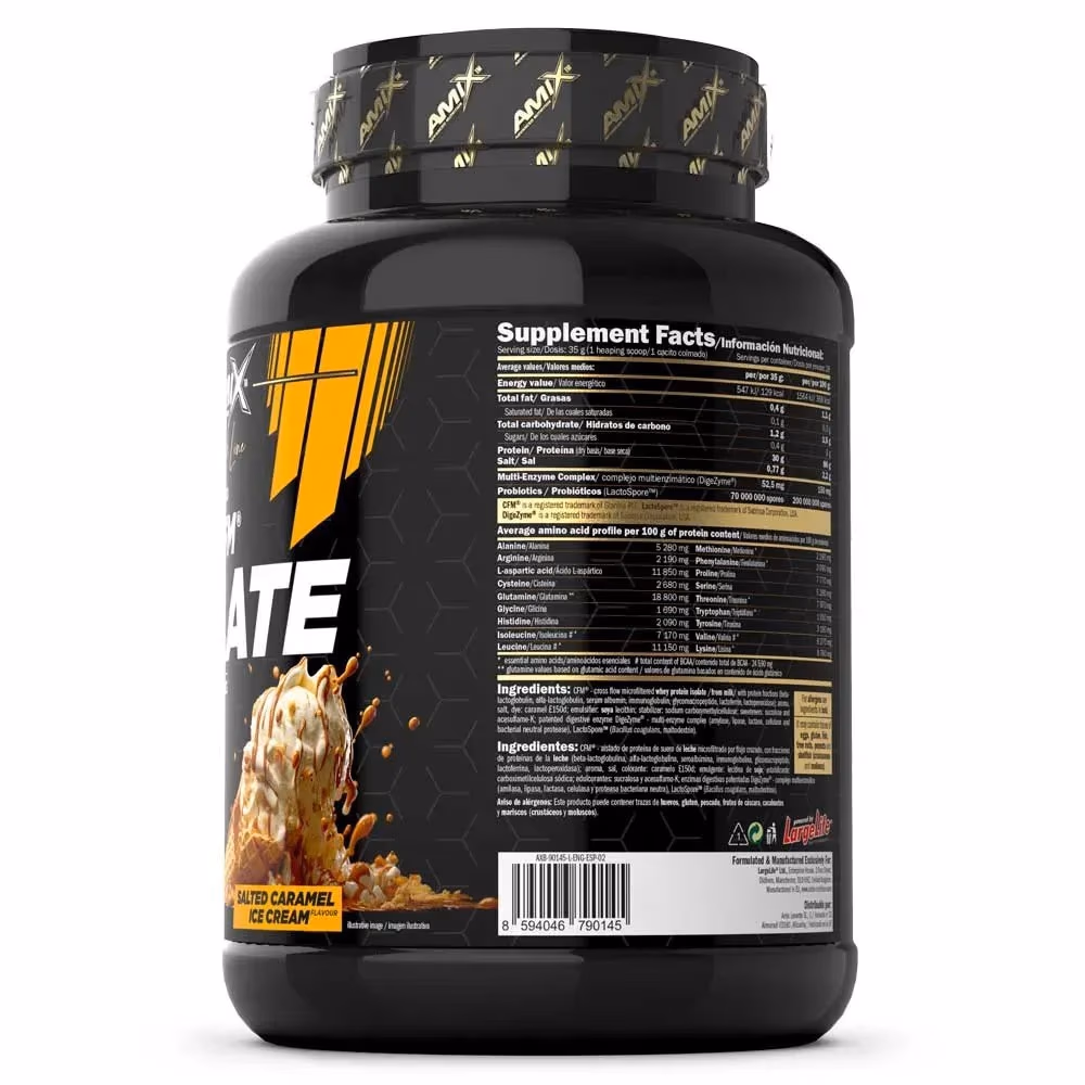 Amix Black CFM Isolate Protein 1kg - Salted Caramel 2