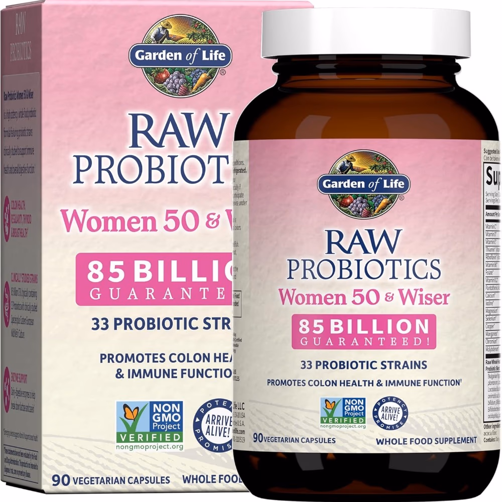 Garden of Life, RAW Probiotics, Women, 85 Billion CFU, 90 Vegetarian Capsules 2