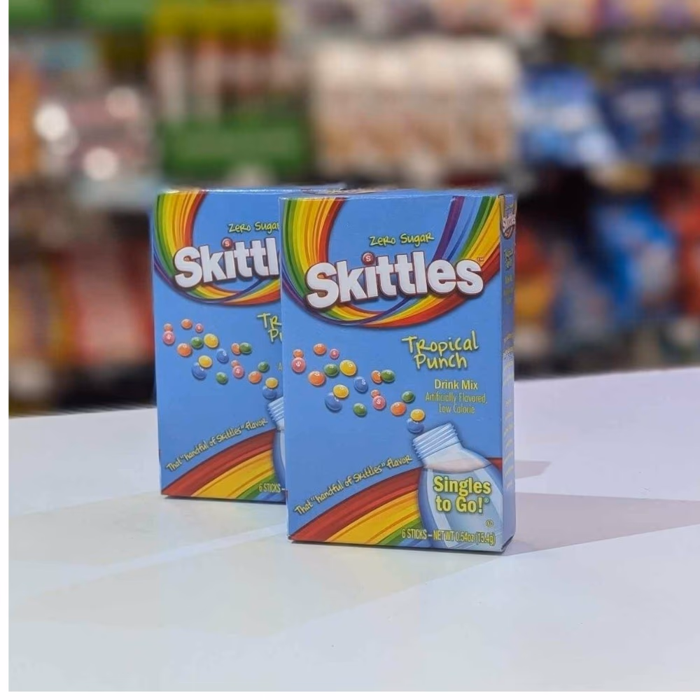 Skittles Singles To Go Tropical 6 Sticks  2