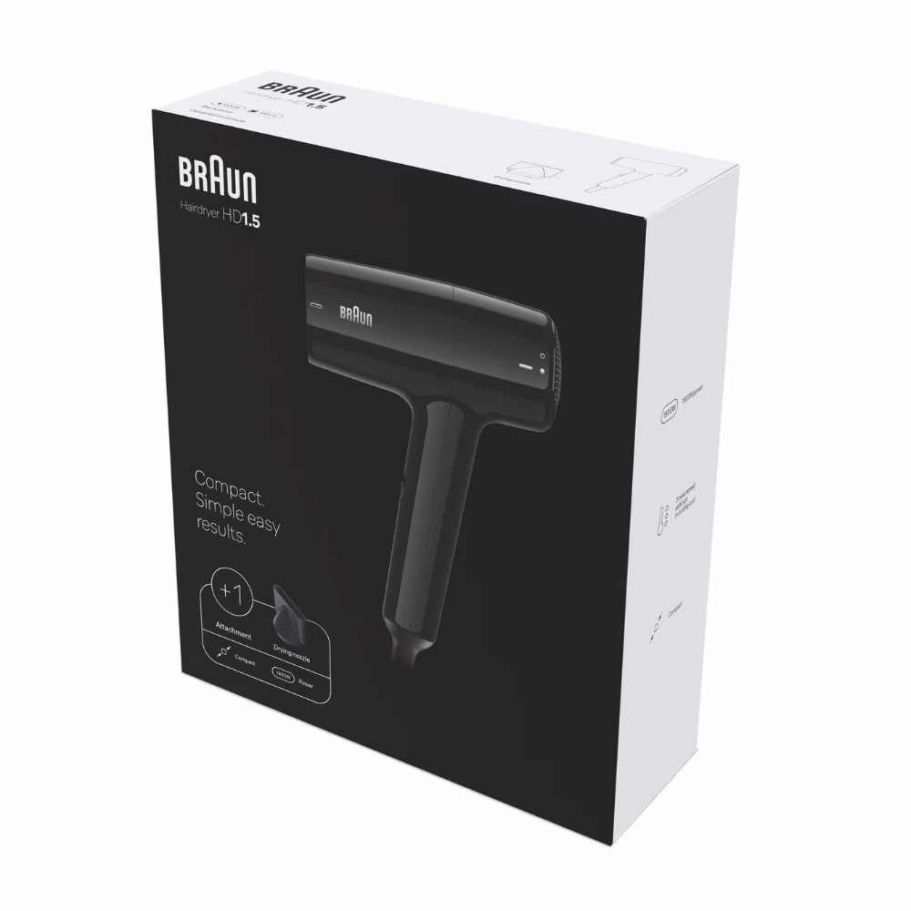 Braun Hair Dryer HD1.5 1800W Black BRHD150 2