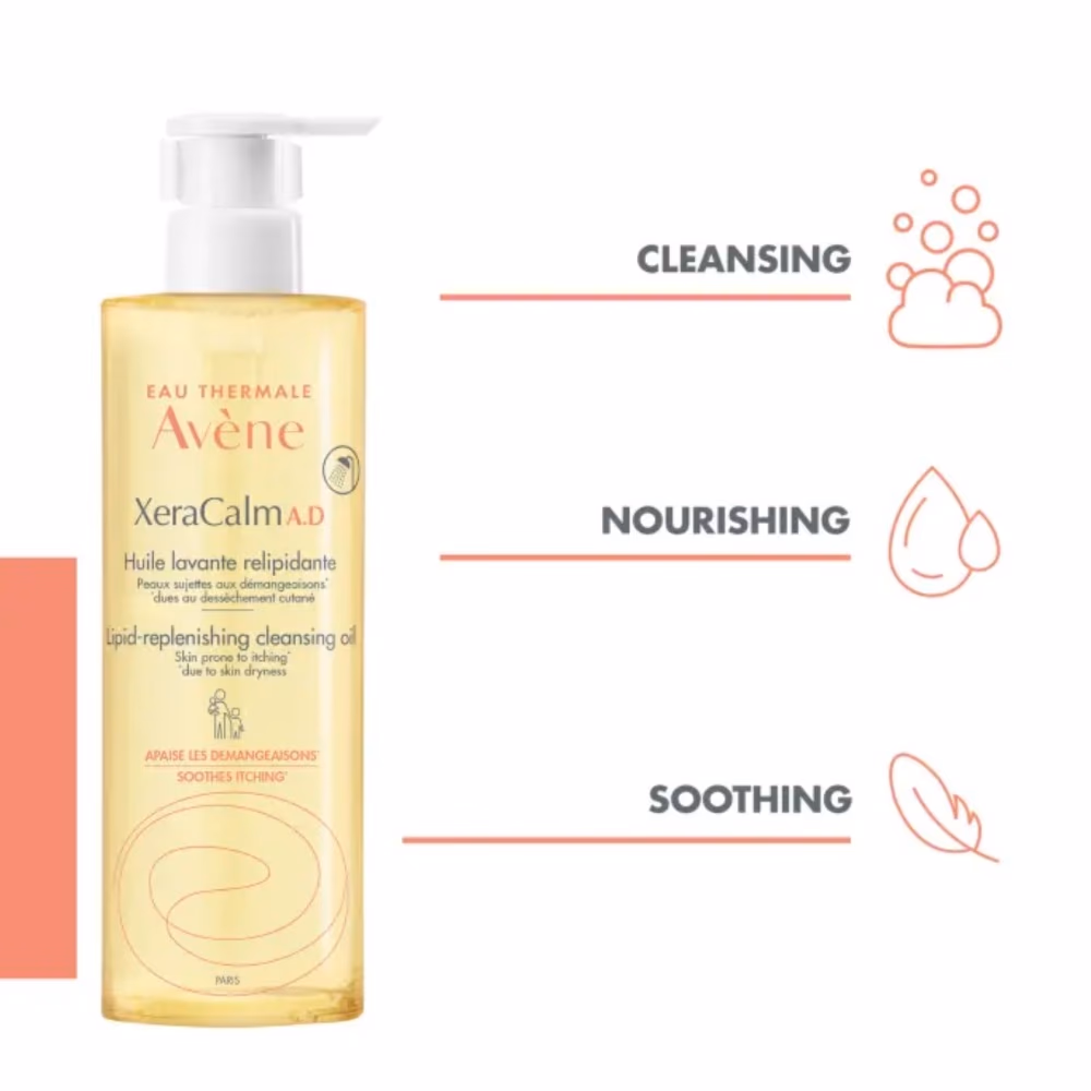 Avene Xeracalm A.D. Lipid Replenish Cleansing Oil 400ml 2