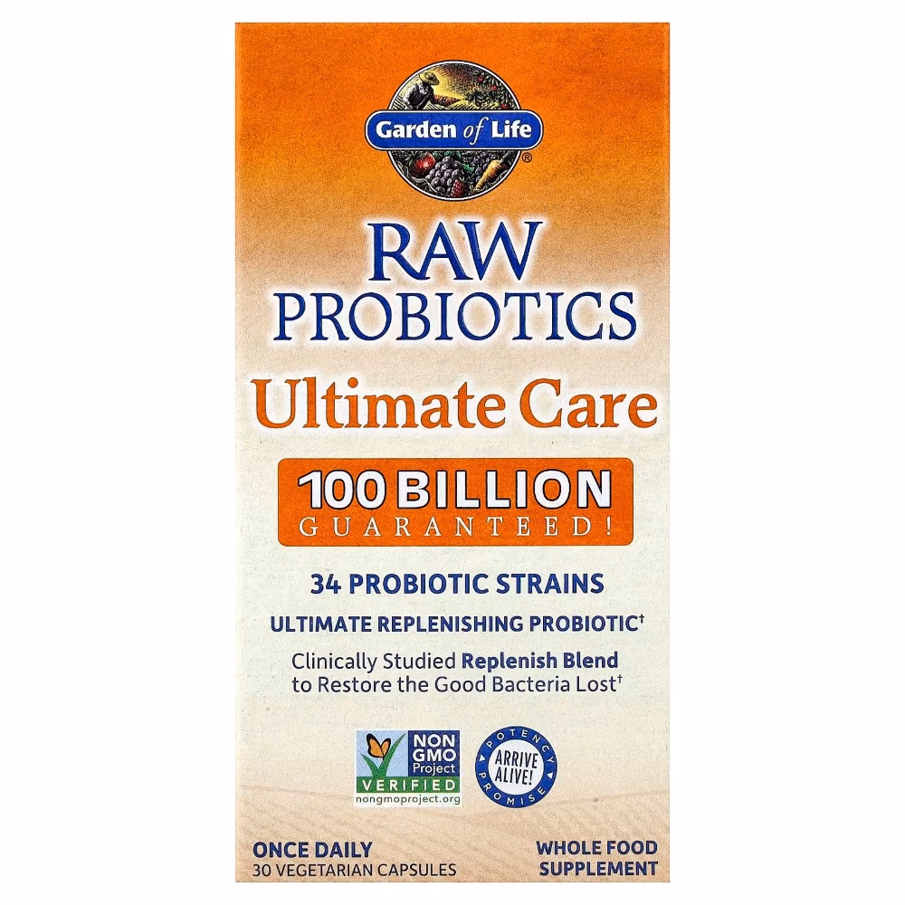 Garden of Life Raw Probiotics Ultimate Care 100Billion Vegan Capsules 30S 2