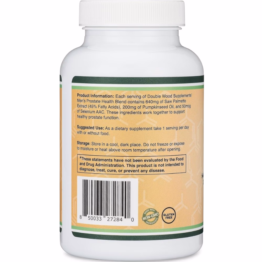 Double Wood Prostate Support-120 Capsules 4