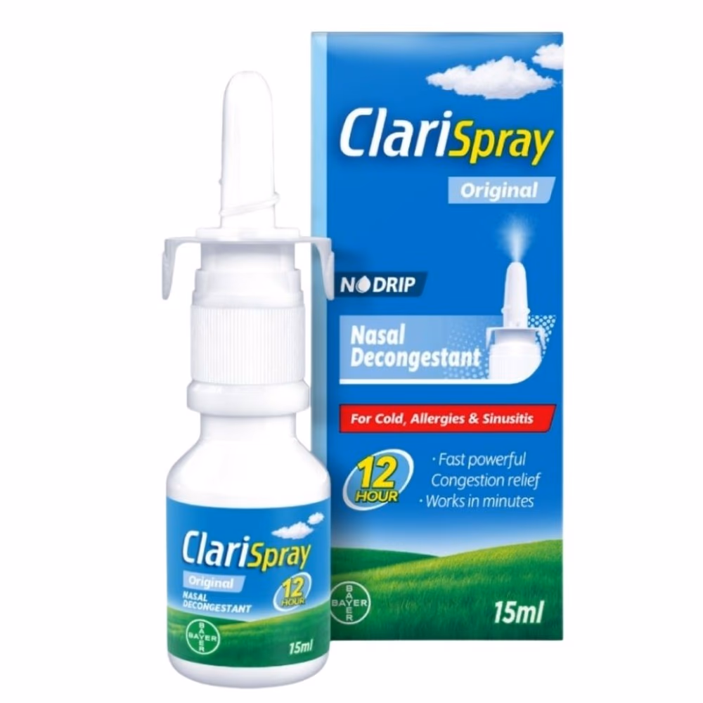 Clarispray Nasal Spray Menthol 15ml 2