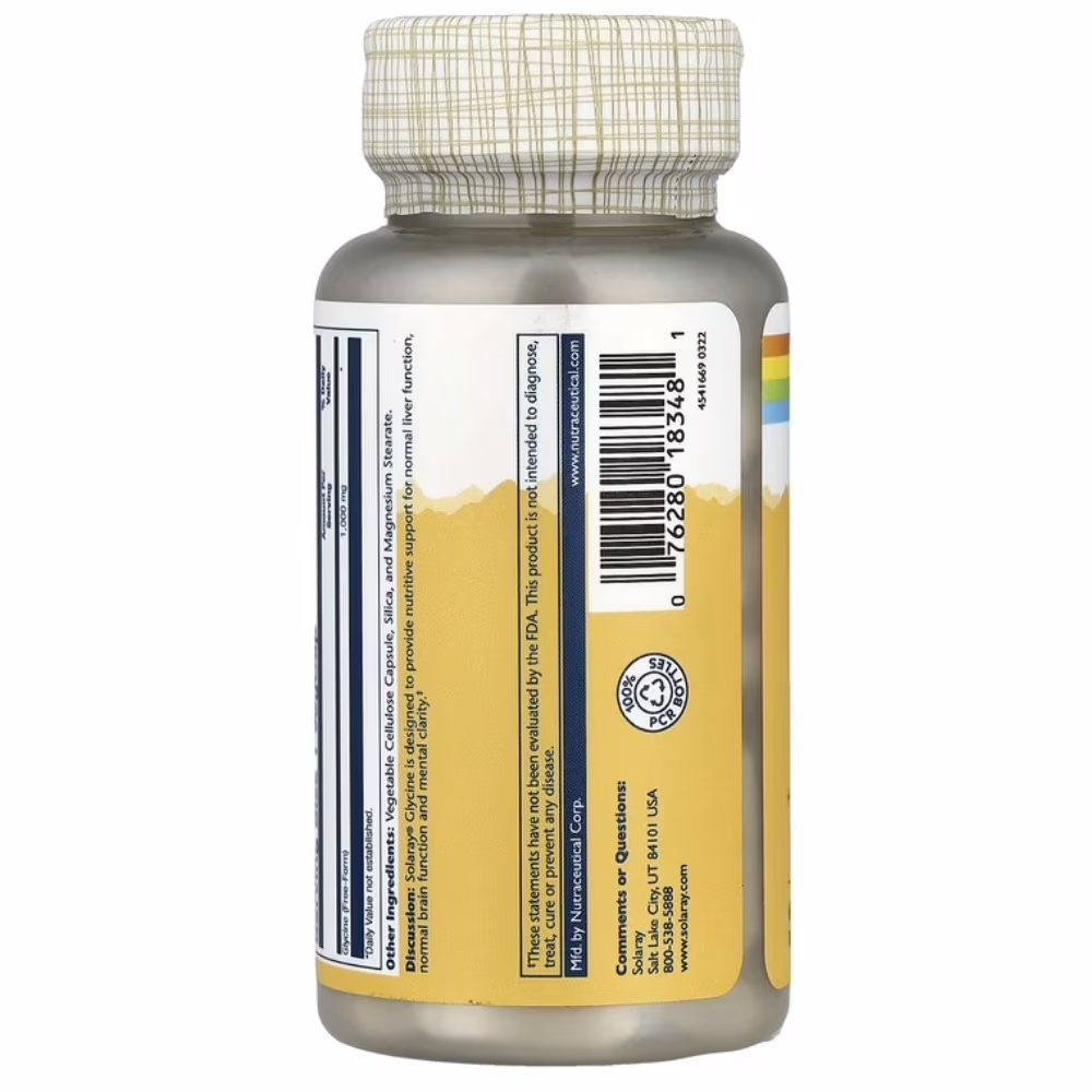 Solaray Glycine 1000mg-60 Capsules 3