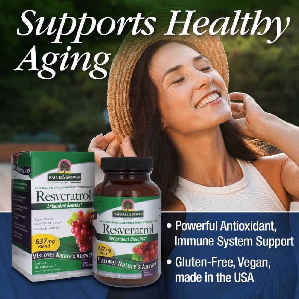 Natures Answer Resveratrol 637mg - 60 Capsules 3