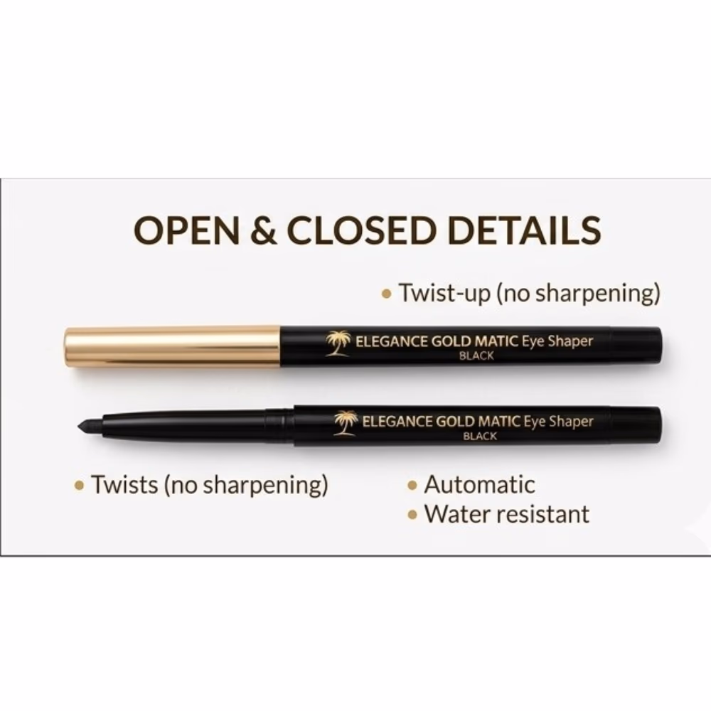 Elegance Gold Matic Eye Shaper in Black 3