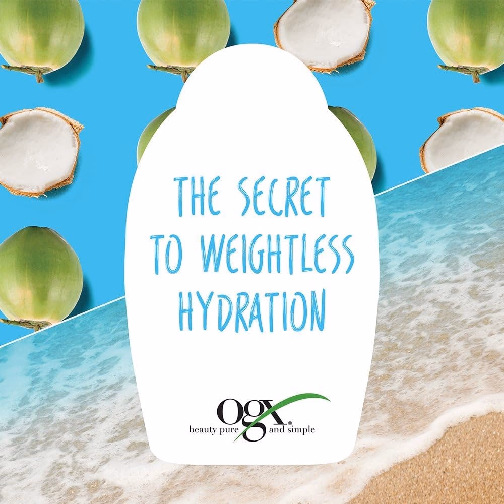 OGX Weightless Hydration Coconut Water Shampoo 385ml 3