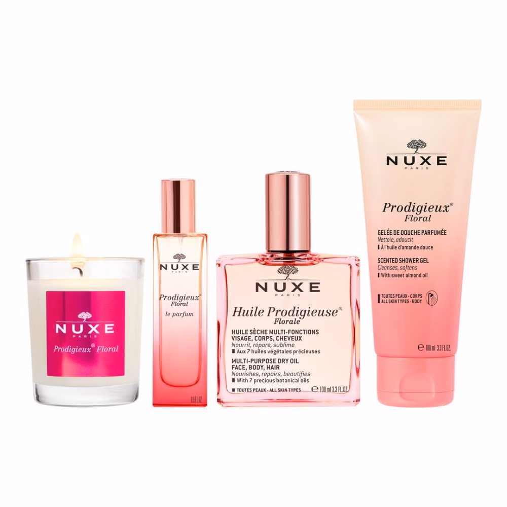 Nuxe Paris Huile Prodigieuse Florale Happy in Pink Gift Set 4