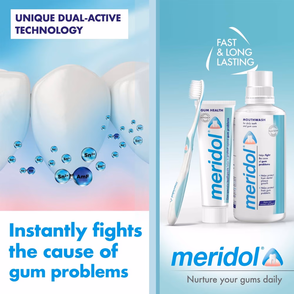 Meridol Mouthwash 400ml 3