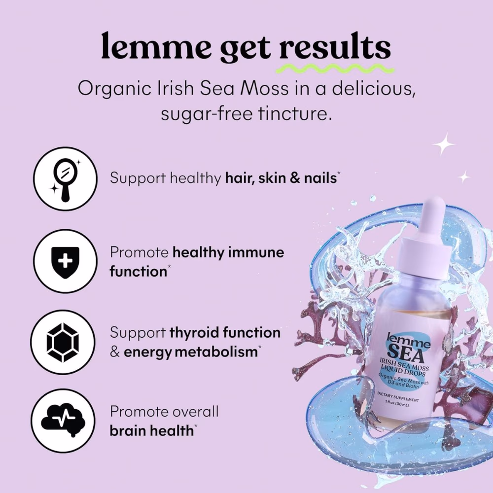 Lemme Sea Moss Liquid Drops- 30ml 3