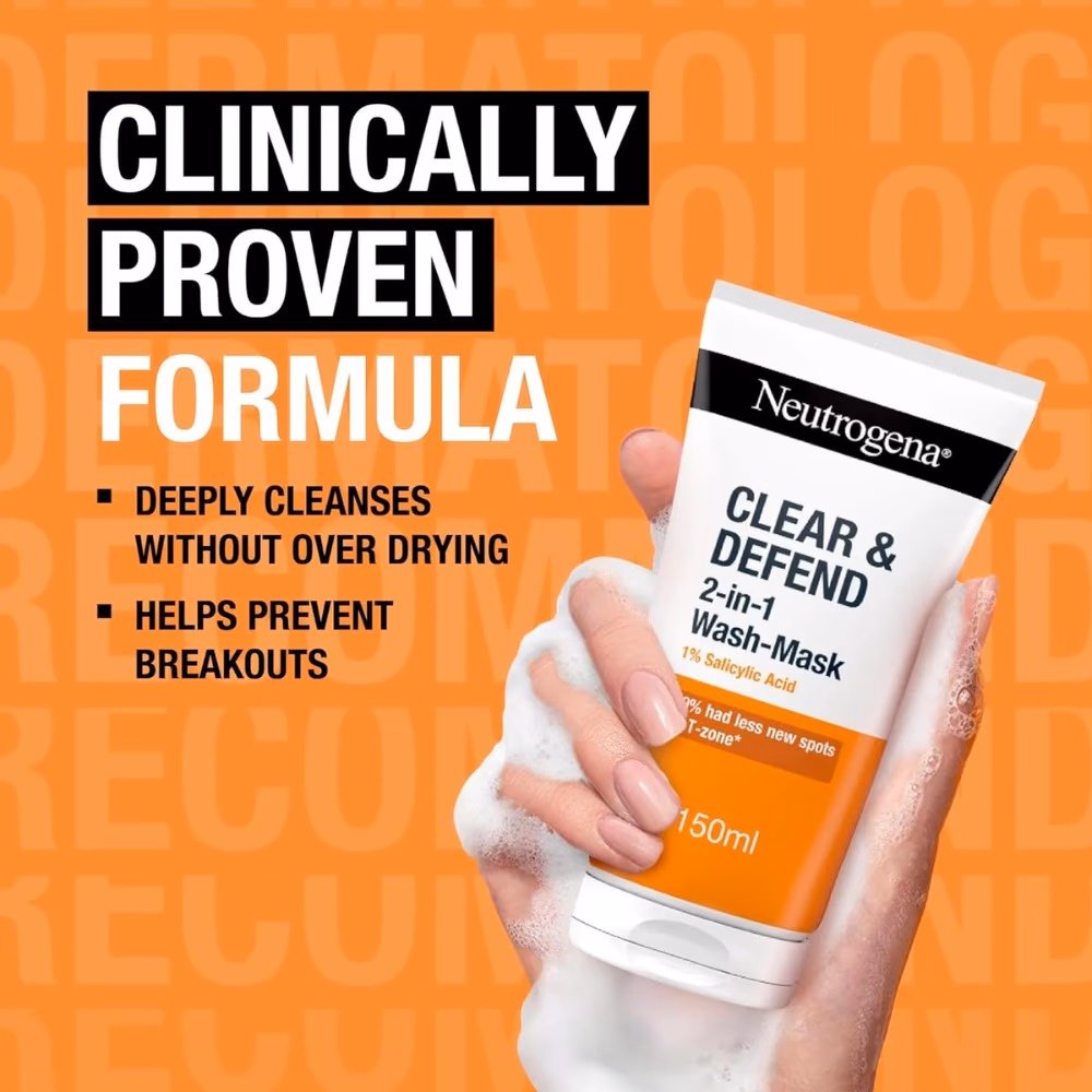 Neutrogena Clear & Defend Wash-Mask 150ml 4