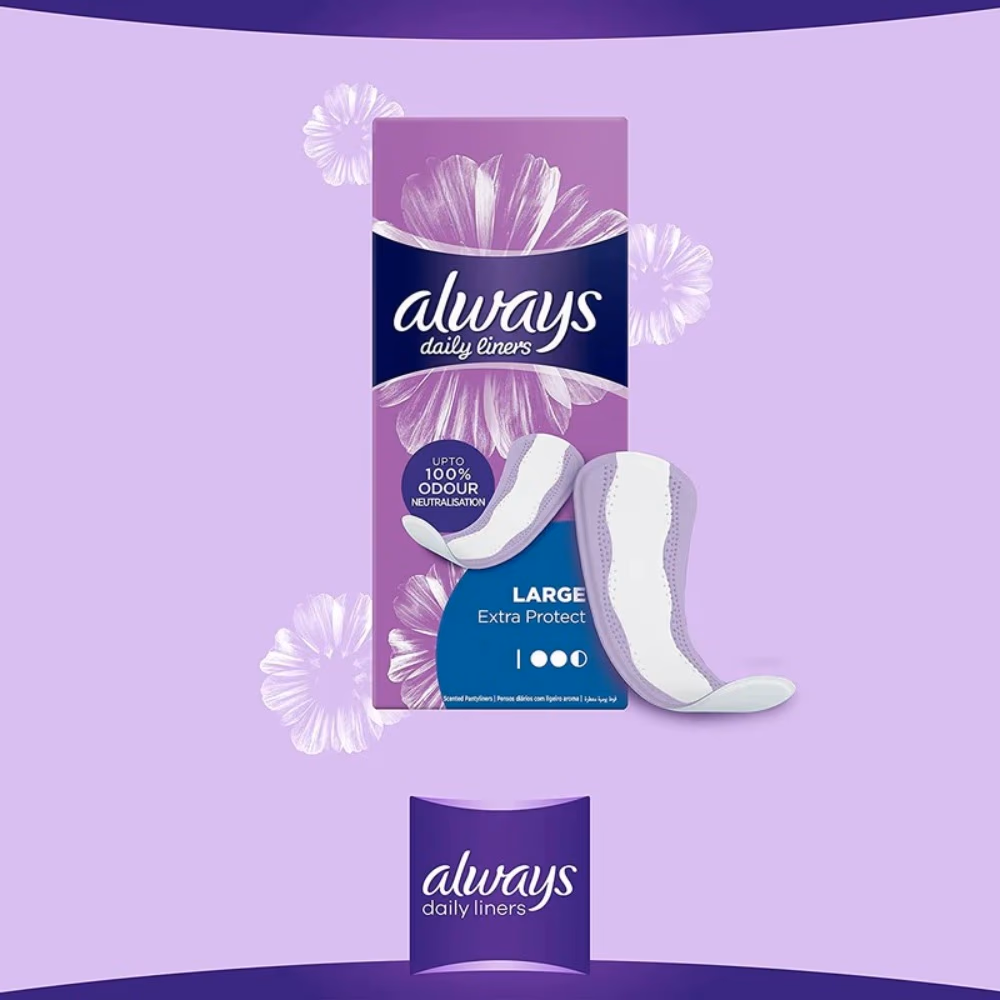 Always Daily Liners Extra Protect Large 16s 3