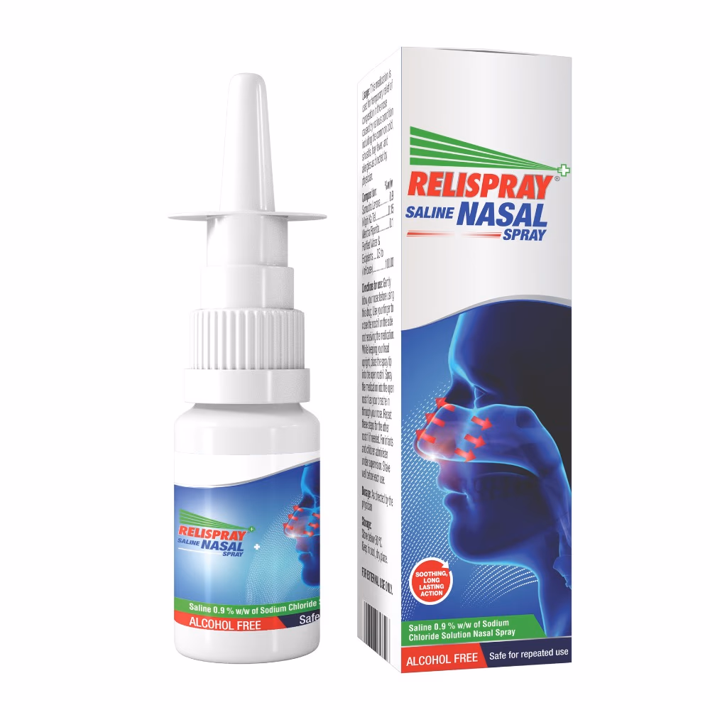 Relispray Saline Nasal Spray 15ml 2