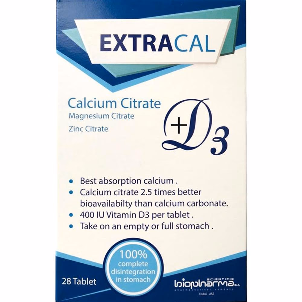 Extracal Calcium Citrate Tablets 28s 3