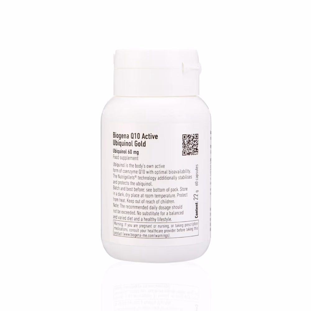 Biogena Q10 Active Ubiquinol 60 Capsules 3