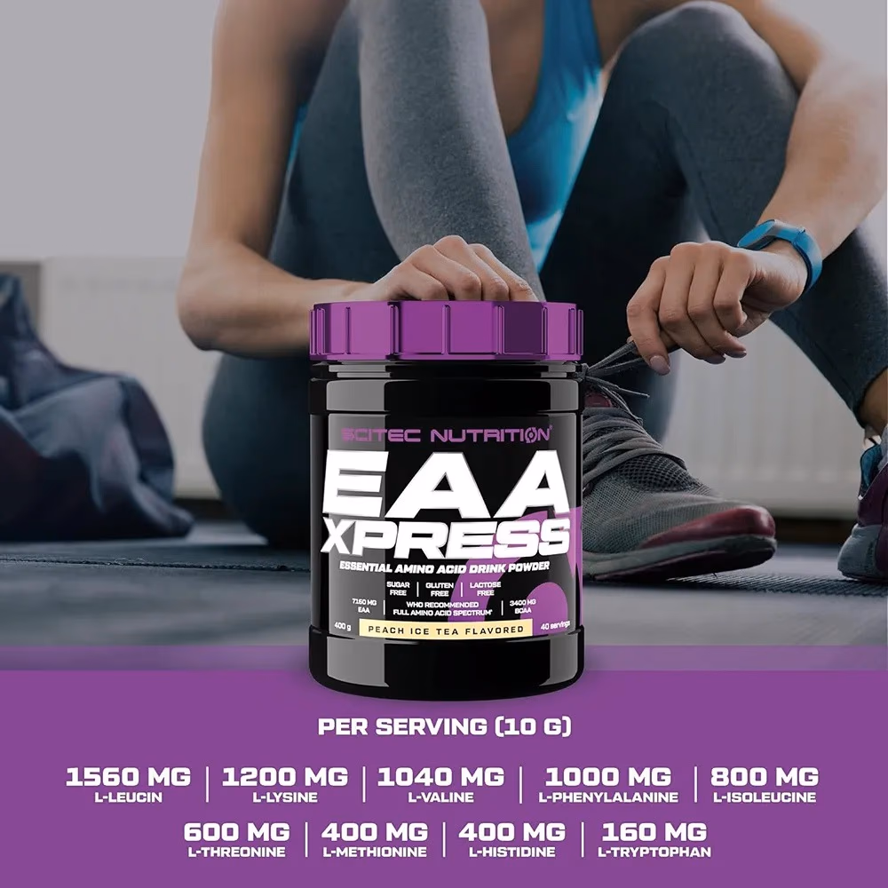 Scitec EAA Xpress Peach Ice Tea 400g 2