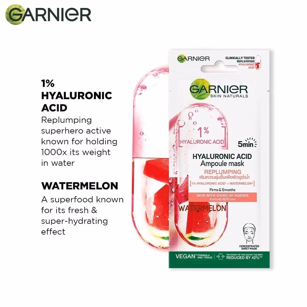 Garnier SkinActive Hyaluronic Acid Hydrating Sheet Mask 15g 4