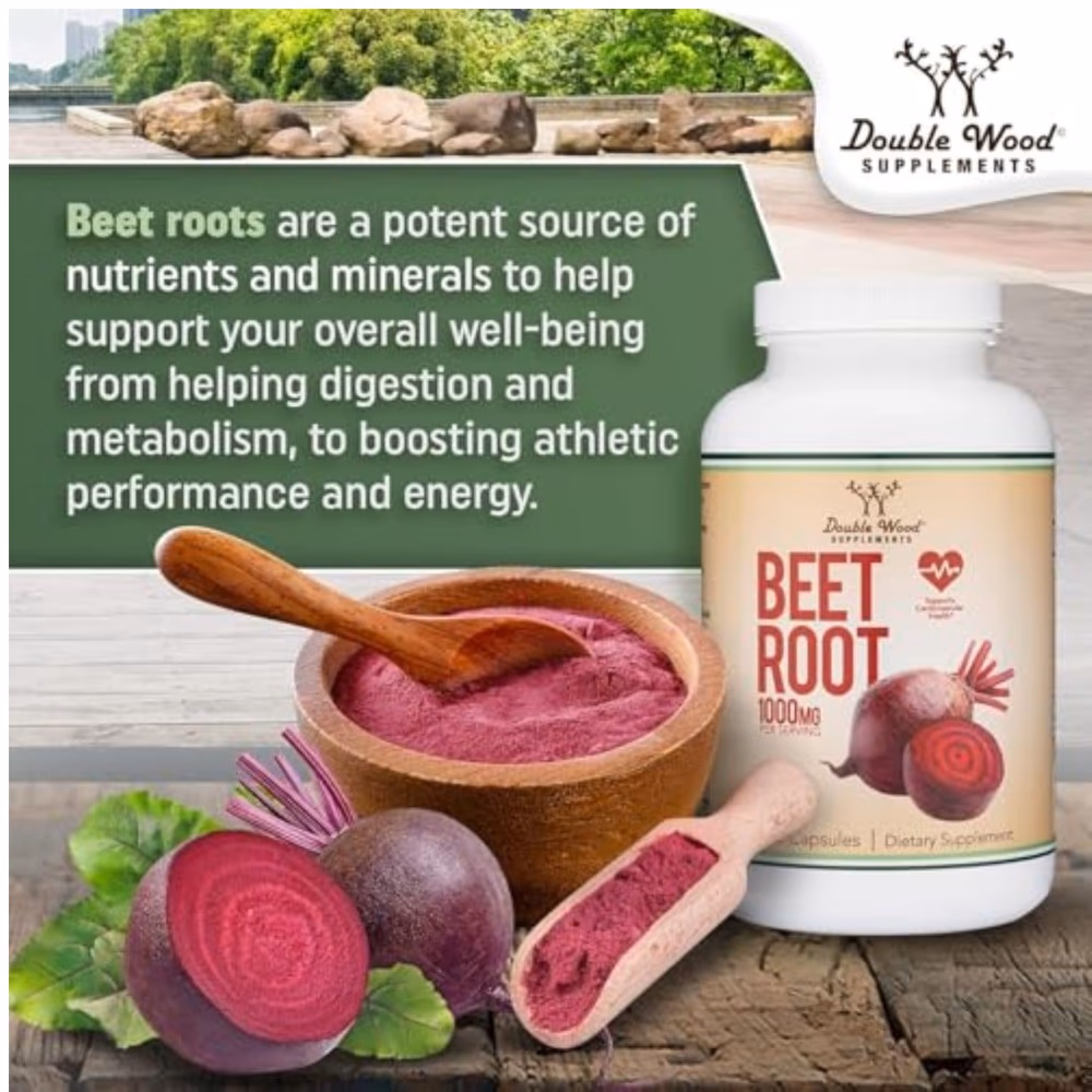 Double Wood Beetroot 1000mg 210 Capsules  4