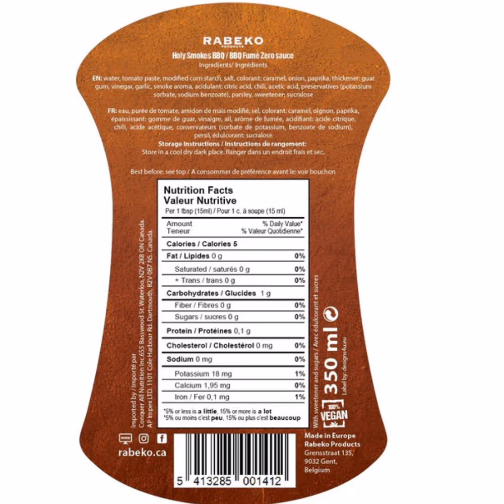 Rabeko Zero Sauce 425ml 2