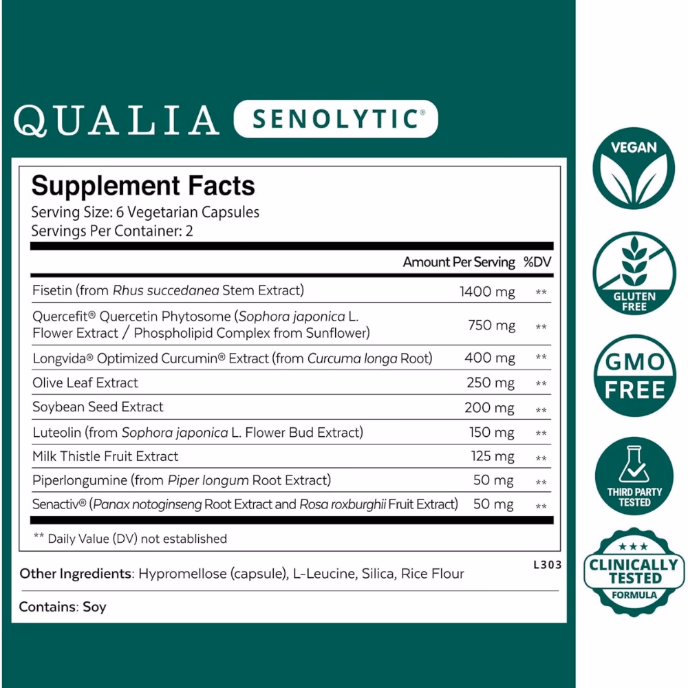 Qualia Senolytic -12 Capsules  2