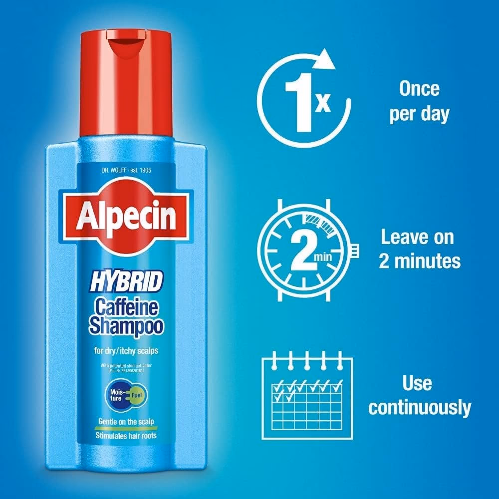 Alpecin Hybrid Sensitive Caffeine Shampoo 250ml 4