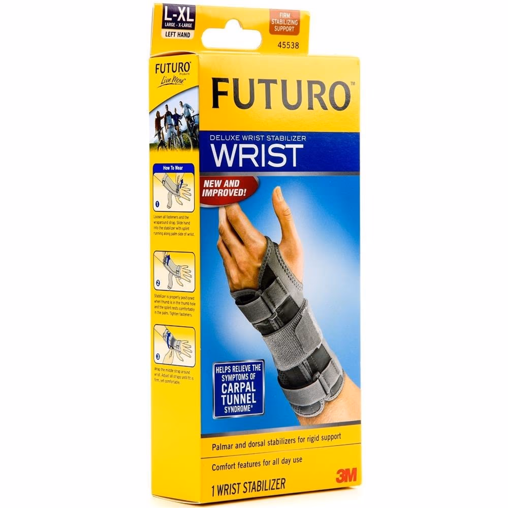 3M Futuro Wrist Deluxe Stabilizer (45538) - Left Hand - Large/XL Size - 1 Wrist Stabilizer 4