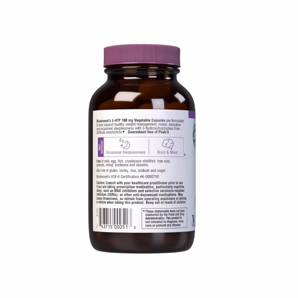 Blue Bonnet  5-htp 100mg Veg Capsules 60s 3