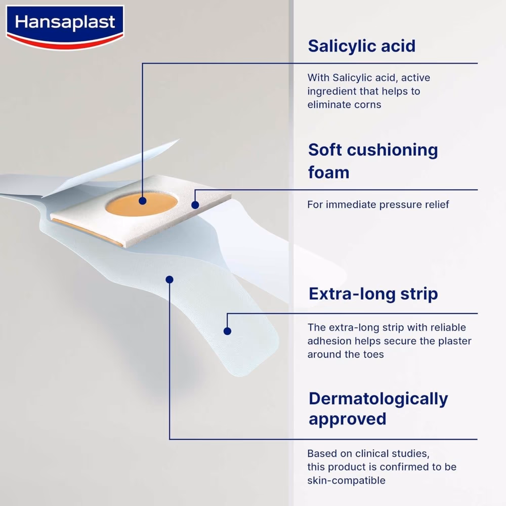 Hansaplast Foot Expert Corn Plaster Strips 8's 3