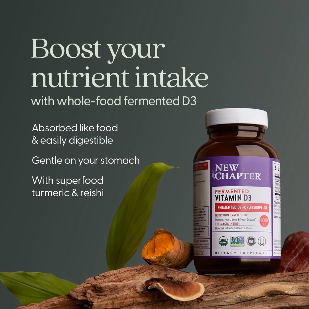 New Chapter Fermented Vitamin D3 - 60 Tablets 2