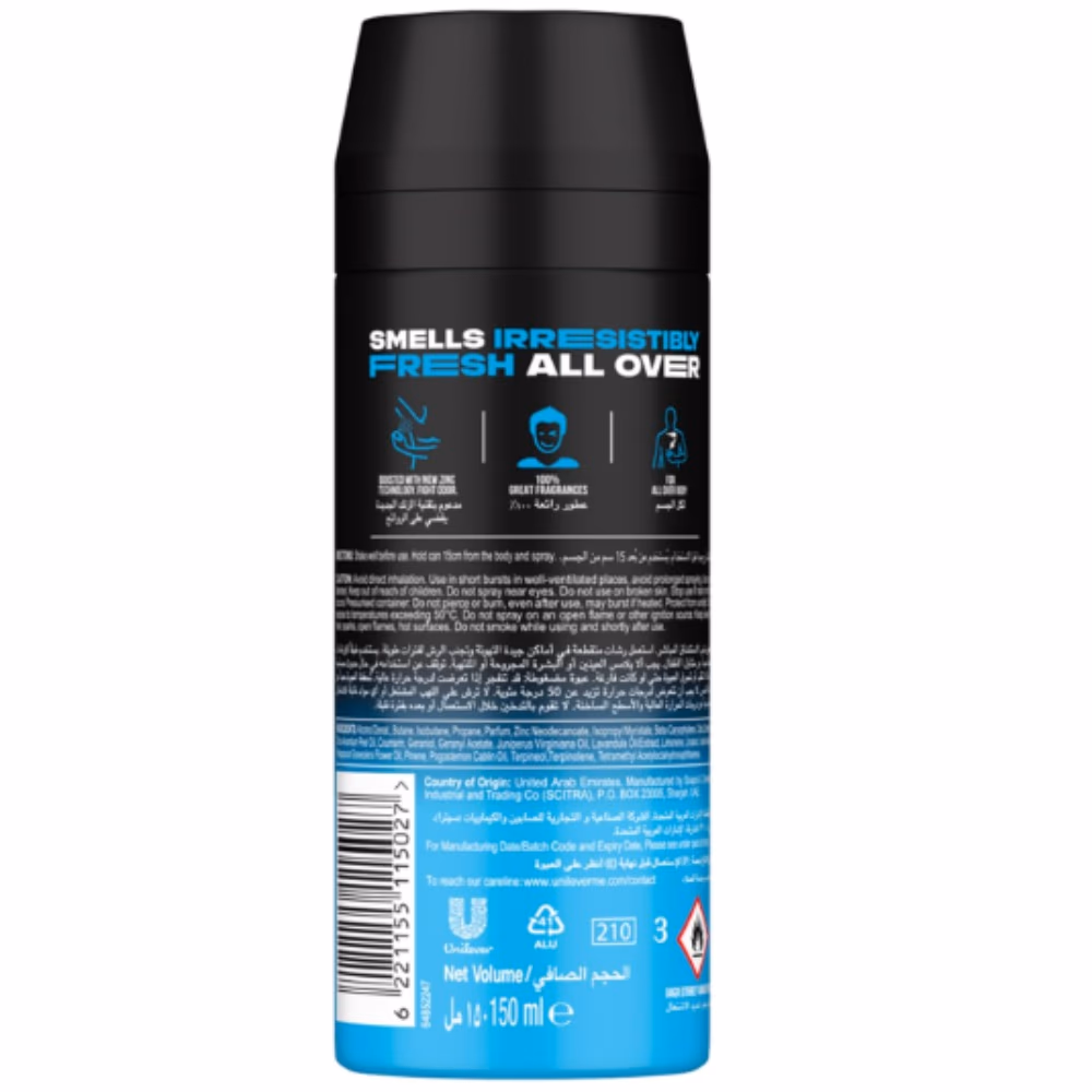 Axe Deodorant Body Spray Ice Chill 150 ml 2
