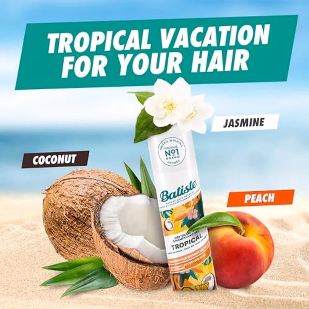 Batiste Dry Shampoo Tropical 200ml 3
