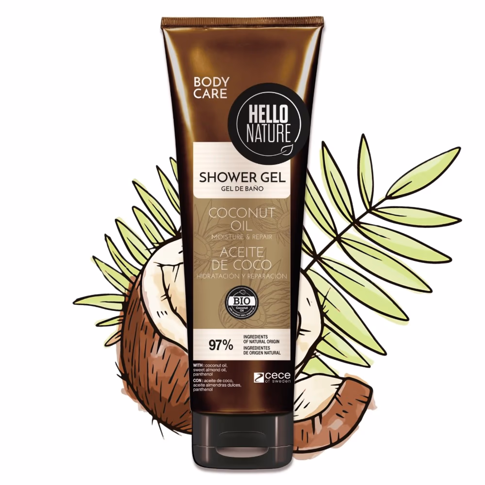 Hello Nature Coconut Oil Shower Gel 250ml 2