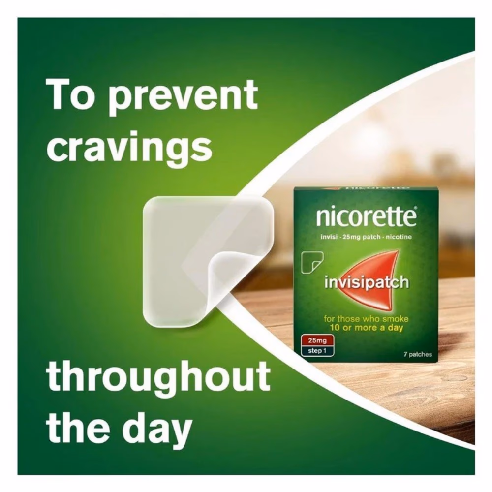 Nicorette Invisipatch 25mg 7s 3
