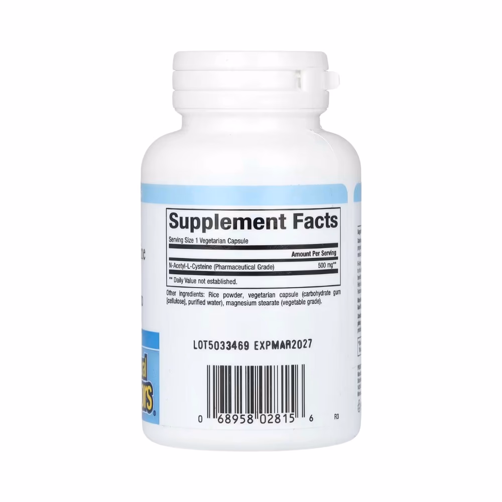 Natural Factors NAC N-Acetyl-L-Cysteine 500 Mg 2