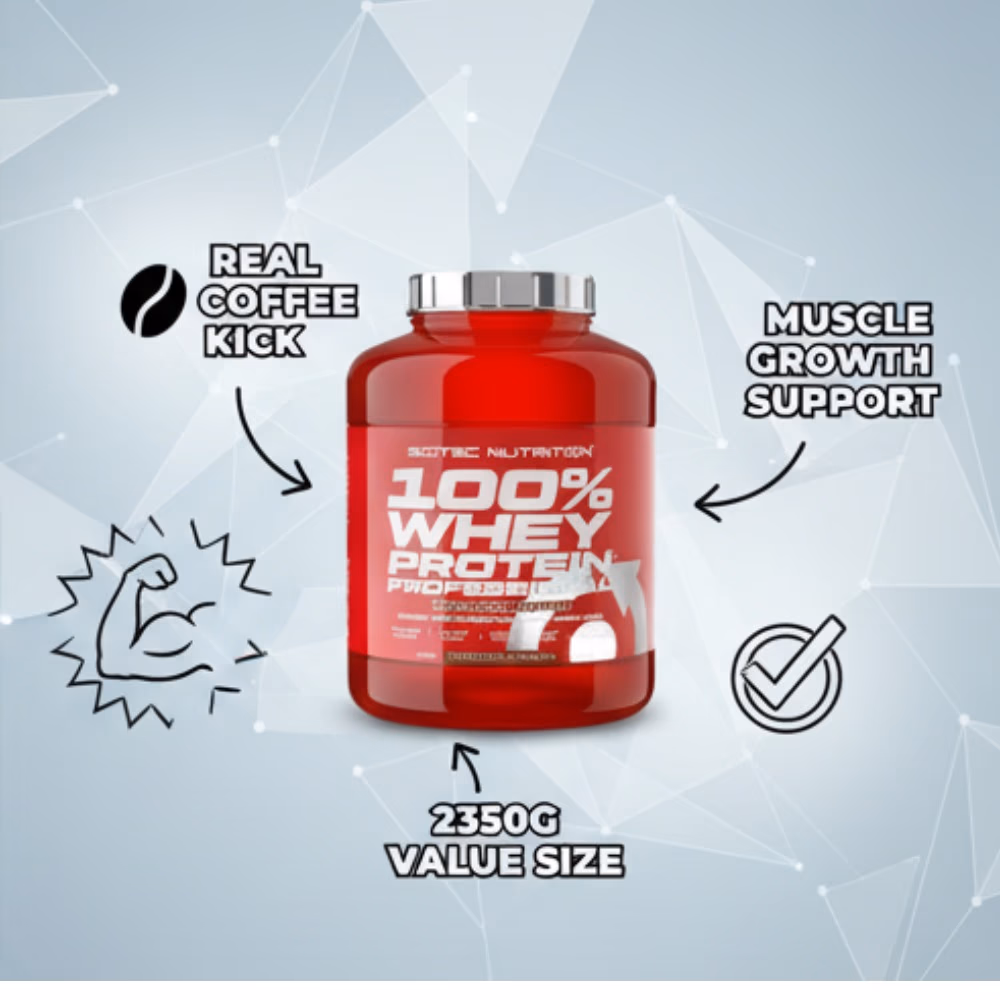 Scitec 100% Whey Ice Coffee 2350g 5