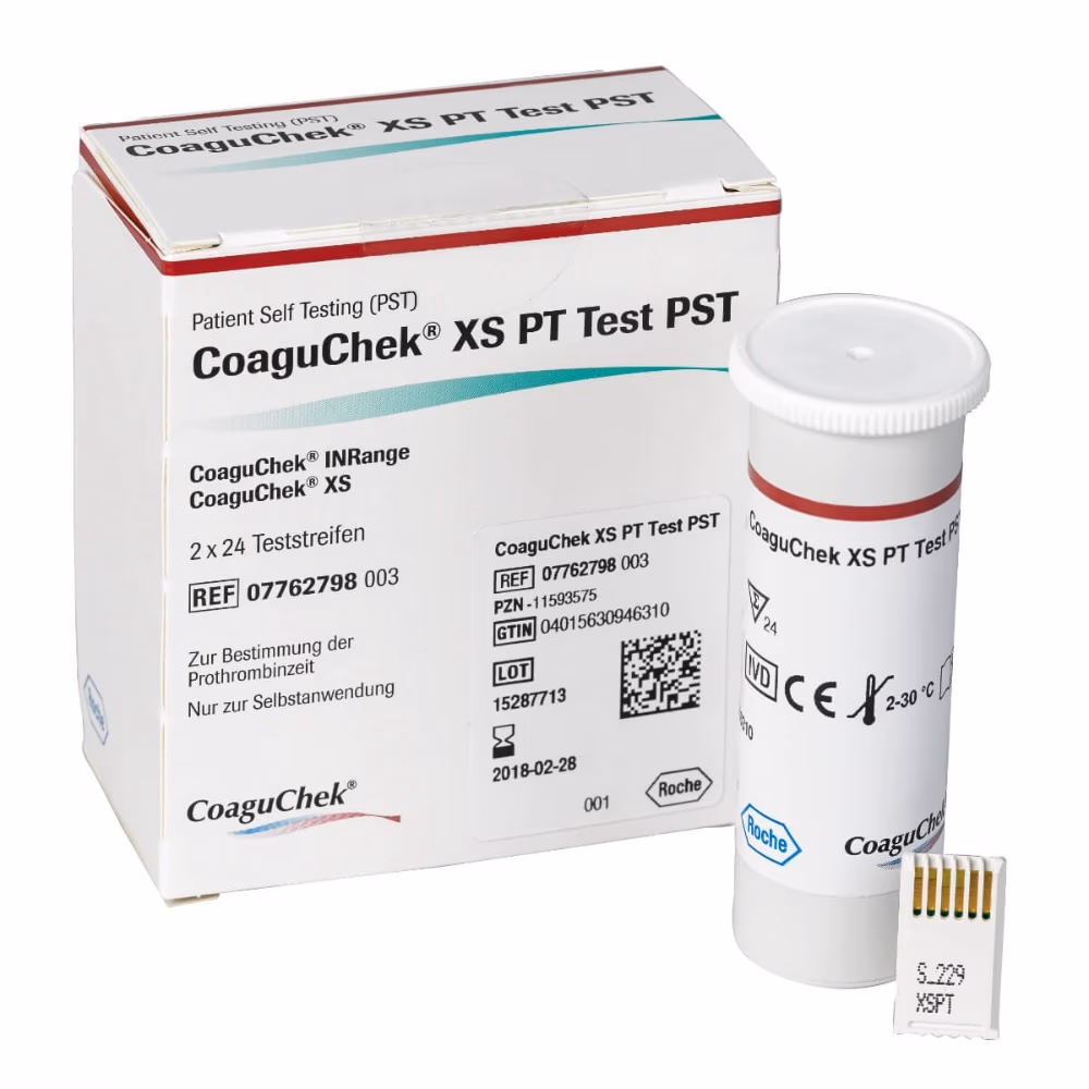 Coaguchek XS Prothrombin Time Patient Self Test strips 3