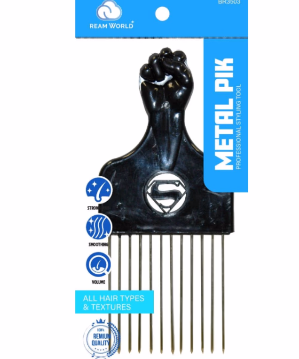 Dream World Metal Pik Black Styling Comb BR3503 4