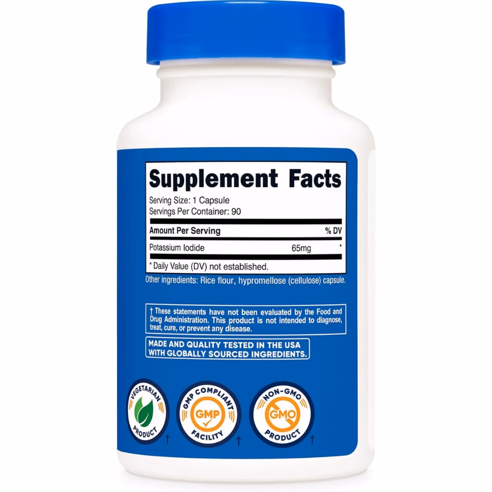 Nutricost Potassium Iodide 65mg Capsules 90s 4
