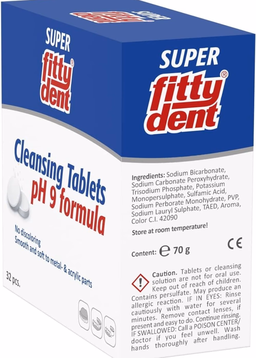 Fittydent Cleansing Tablets – 32 Pack 2