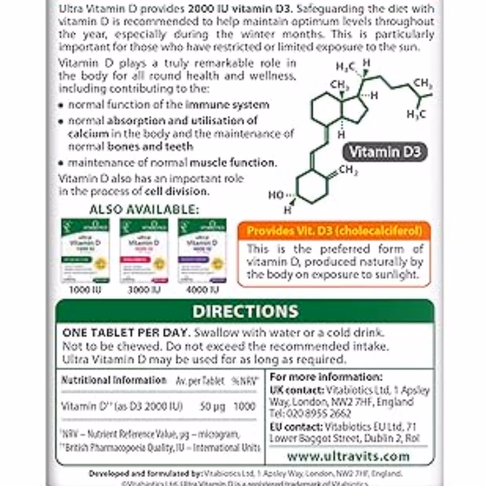 Ultra Vitamin D 2000Iu Tab 96S 3