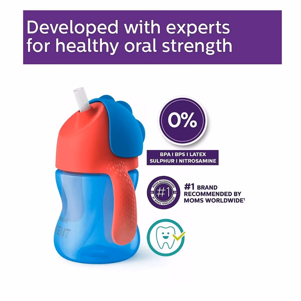 Philips Avent Bendy Straw Cup 200ml – Leak-Proof & Easy to Grip 5