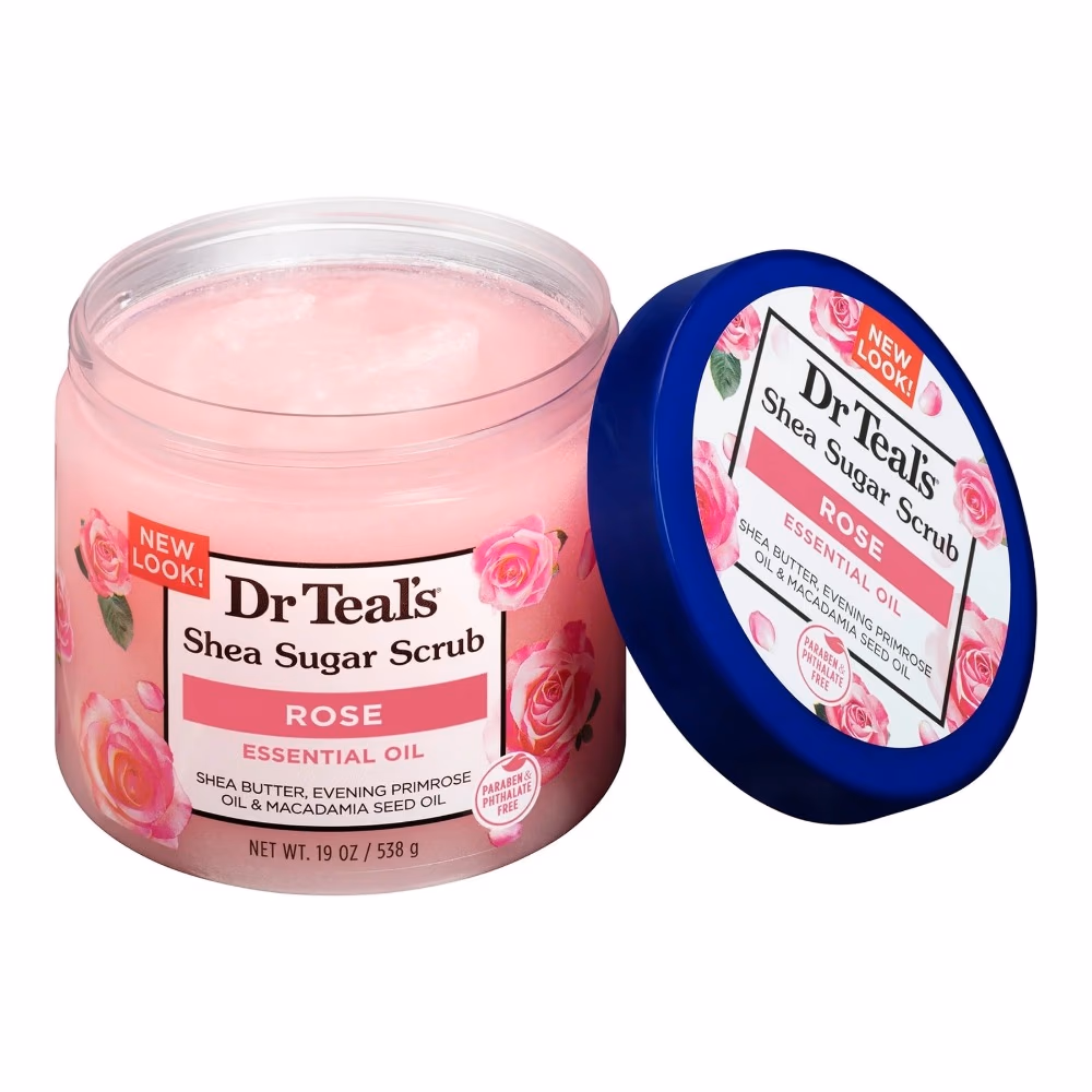 Dr Teals Shea Sugar Scrub Rose 538g 2
